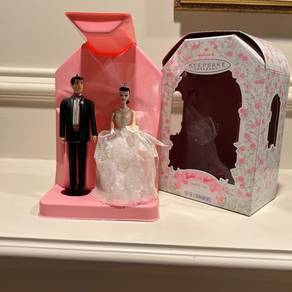 Hallmark Barbie and Ken Wedding Day - 2 Ornaments